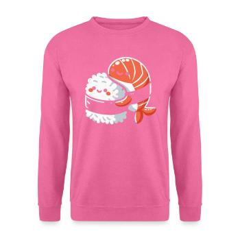 Sushi - Sweat-shirt Unisexe - rose - Devant