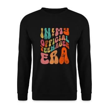Adolescent - Sweat-shirt Unisexe - noir - Devant - Alina (178cm) & Michal (187cm)