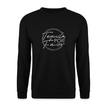 Tequila - Unisex Sweatshirt - black - Front - Alina (178cm) & Michal (187cm)