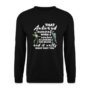 Zombie Zombie-Jäger Zombieapokalypse Geschenk - Unisex Pullover - Schwarz - Vorne - Alina (178cm) & Michal (187cm)