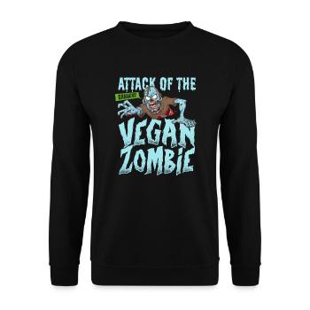 Zombie Zombie-Jäger Zombieapokalypse Geschenk - Unisex Pullover - Schwarz - Vorne - Alina (178cm) & Michal (187cm)