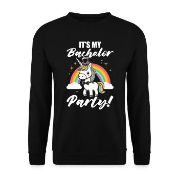 Enterrement de vie de jeune fille et de jeune fille - Sweat-shirt Unisexe - noir - Devant - Alina (178cm) & Michal (187cm)