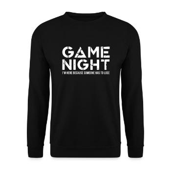 Board Game Board Games Game Night Games Gift - Unisex Sweatshirt - black - Front - Alina (178cm) & Michal (187cm)