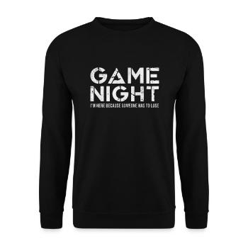Brettspiel - Unisex Pullover - Schwarz - Vorne - Alina (178cm) & Michal (187cm)