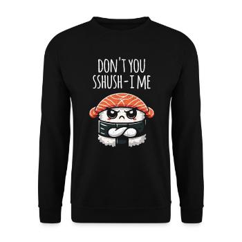 Sushi - Unisex Pullover - Schwarz - Vorne - Alina (178cm) & Michal (187cm)