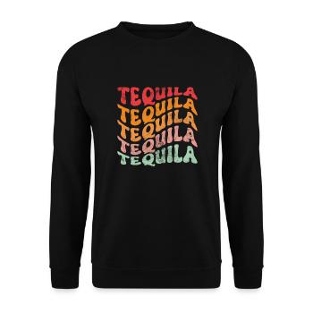 Tequila - Unisex Sweatshirt - black - Front - Alina (178cm) & Michal (187cm)