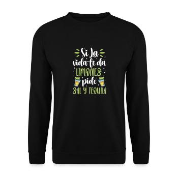 Tequila Sunrise Booze Party Mexique Cadeau - Sweat-shirt Unisexe - noir - Devant - Alina (178cm) & Michal (187cm)