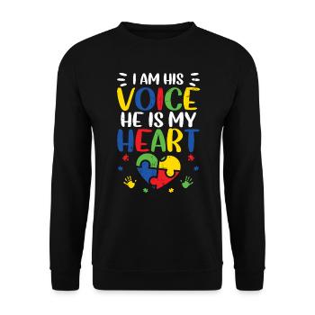 Autisme - Sweat-shirt Unisexe - noir - Devant - Alina (178cm) & Michal (187cm)