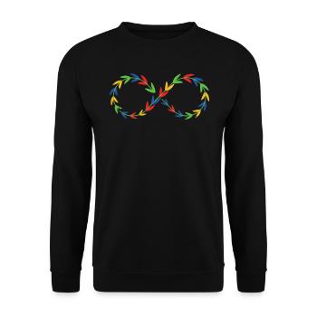 Autisme - Sweat-shirt Unisexe - noir - Devant - Alina (178cm) & Michal (187cm)