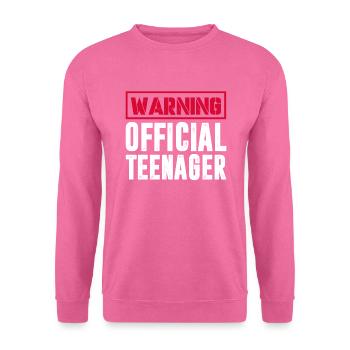 Teenager Teenie Teen Teens Teeny Geschenk - Unisex Pullover - Pink - Vorne