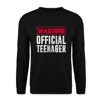 Adolescent - Sweat-shirt Unisexe - noir - Devant - Alina (178cm) & Michal (187cm)
