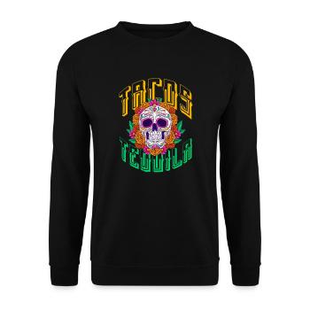 Tequila Sunrise Booze Party Mexico Gift - Unisex Sweatshirt - black - Front - Alina (178cm) & Michal (187cm)