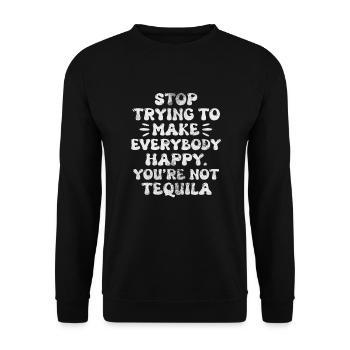 Tequila - Unisex Pullover - Schwarz - Vorne - Alina (178cm) & Michal (187cm)