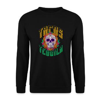 Tequila - Unisex Sweatshirt - black - Front - Alina (178cm) & Michal (187cm)