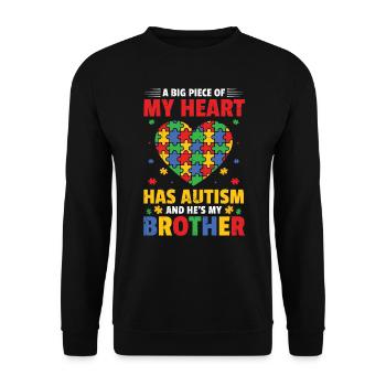 Autisme - Sweat-shirt Unisexe - noir - Devant - Alina (178cm) & Michal (187cm)