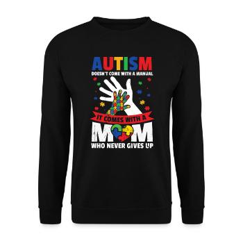 Autisme - Sweat-shirt Unisexe - noir - Devant - Alina (178cm) & Michal (187cm)