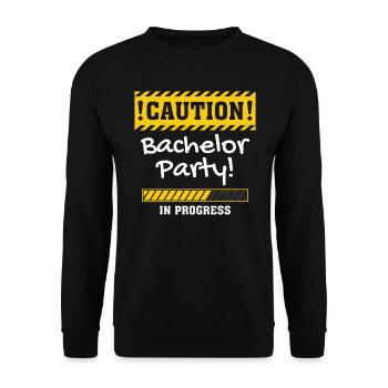 Enterrement de vie de jeune fille de garçon - Sweat-shirt Unisexe - noir - Devant - Alina (178cm) & Michal (187cm)