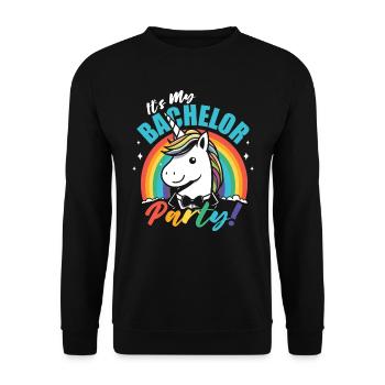 Enterrement de vie de jeune fille de garçon - Sweat-shirt Unisexe - noir - Devant - Alina (178cm) & Michal (187cm)