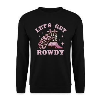 Hen bachelorette party bride - Unisex Sweatshirt - black - Front - Alina (178cm) & Michal (187cm)