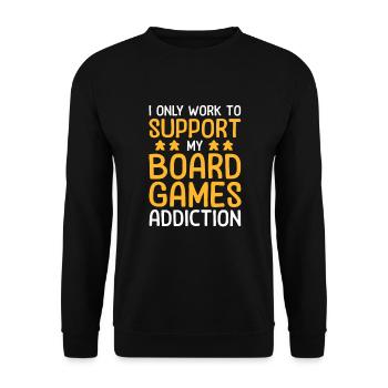 Board Game Board Games Game Night Games Gift - Unisex Sweatshirt - black - Front - Alina (178cm) & Michal (187cm)