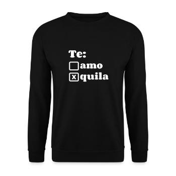 Tequila Sunrise Booze Party Mexique Cadeau - Sweat-shirt Unisexe - noir - Devant - Alina (178cm) & Michal (187cm)