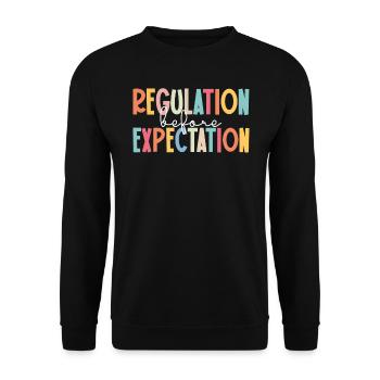 Autismus Awareness Day Autist Geschenk - Unisex Pullover - Schwarz - Vorne - Alina (178cm) & Michal (187cm)