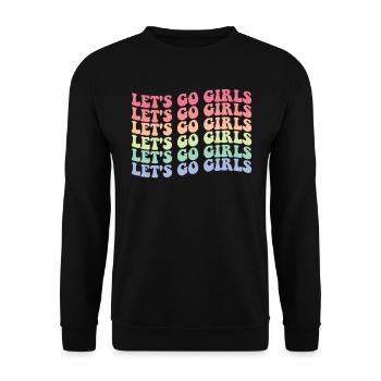 Hen bachelorette party bride - Unisex Sweatshirt - black - Front - Alina (178cm) & Michal (187cm)