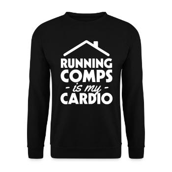 Agent immobilier Agent immobilier Cadeau - Sweat-shirt Unisexe - noir - Devant - Alina (178cm) & Michal (187cm)