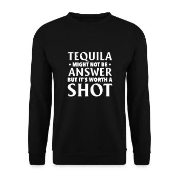 Tequila Sunrise Booze Party Mexique Cadeau - Sweat-shirt Unisexe - noir - Devant - Alina (178cm) & Michal (187cm)