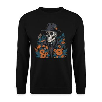 Médecin Peste avec Roses Cadeau - Sweat-shirt Unisexe - noir - Devant - Alina (178cm) & Michal (187cm)