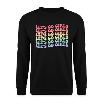 Vieille fille - Sweat-shirt Unisexe - noir - Devant - Alina (178cm) & Michal (187cm)