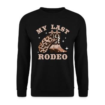 Hen bachelorette party bride - Unisex Sweatshirt - black - Front - Alina (178cm) & Michal (187cm)