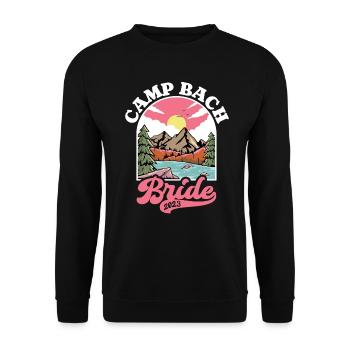 Hen bachelorette party bride - Unisex Sweatshirt - black - Front - Alina (178cm) & Michal (187cm)