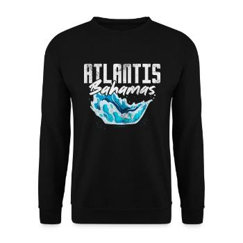 Bahamas - Unisex Sweatshirt - black - Front - Alina (178cm) & Michal (187cm)