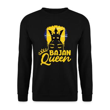 Barbados Karibik Bajan Urlaub Geschenk - Unisex Pullover - Schwarz - Vorne - Alina (178cm) & Michal (187cm)