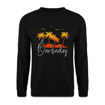 Barbados - Unisex Pullover - Schwarz - Vorne - Alina (178cm) & Michal (187cm)