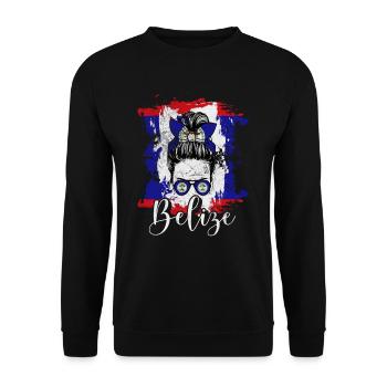 Belize - Unisex Pullover - Schwarz - Vorne - Alina (178cm) & Michal (187cm)