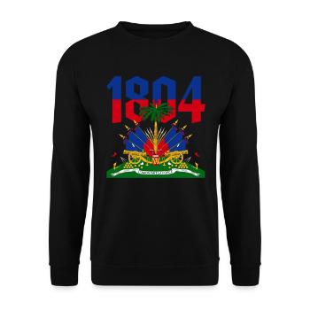 Haiti Haitianer Karibik Urlaub - Unisex Pullover - Schwarz - Vorne - Alina (178cm) & Michal (187cm)
