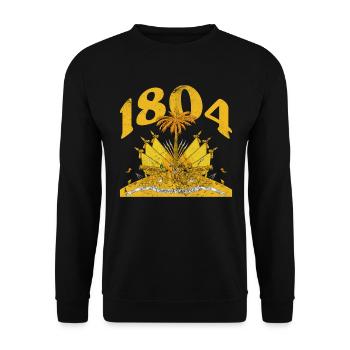 Haiti - Unisex Sweatshirt - black - Front - Alina (178cm) & Michal (187cm)