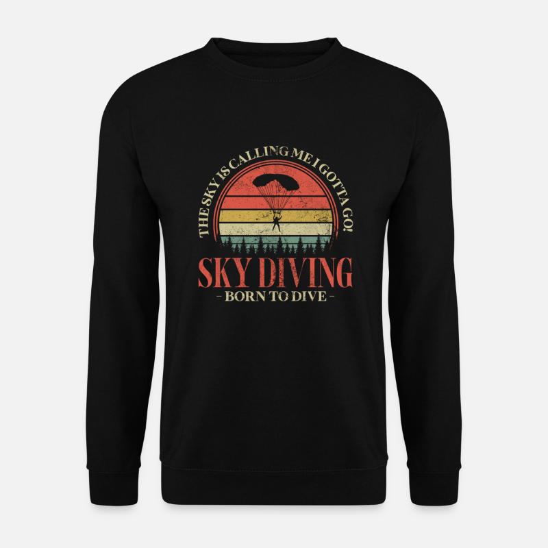 Skydive - Unisex Pullover - Schwarz