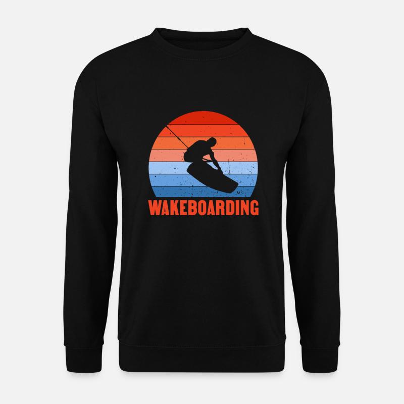 Wakeboard Wakeboarder Wakeboarding Geschenk - Unisex Pullover - Schwarz