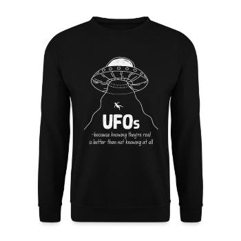 Étranger - Sweat-shirt Unisexe - noir - Devant - Alina (178cm) & Michal (187cm)