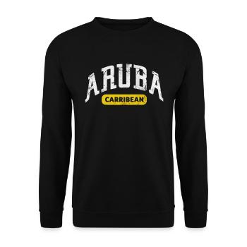 Aruba - Unisex Sweatshirt - black - Front - Alina (178cm) & Michal (187cm)
