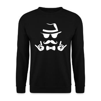 Enterrement de vie de jeune fille de garçon - Sweat-shirt Unisexe - noir - Devant - Alina (178cm) & Michal (187cm)