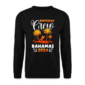 Bahamas Île des Caraïbes Cadeau d’été de l’Atlantique - Sweat-shirt Unisexe - noir - Devant - Alina (178cm) & Michal (187cm)