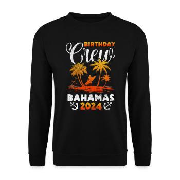 Bahamas - Unisex Sweatshirt - black - Front - Alina (178cm) & Michal (187cm)