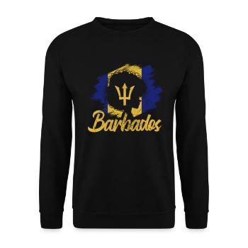 Barbados - Unisex Pullover - Schwarz - Vorne - Alina (178cm) & Michal (187cm)