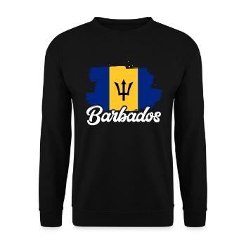 Barbados Karibik Bajan Urlaub Geschenk - Unisex Pullover - Schwarz - Vorne - Alina (178cm) & Michal (187cm)