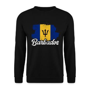 Barbados - Unisex Pullover - Schwarz - Vorne - Alina (178cm) & Michal (187cm)