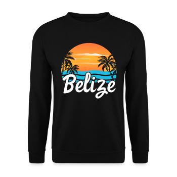 Belize Latino Belizer Belizerin Maya Geschenk - Unisex Pullover - Schwarz - Vorne - Alina (178cm) & Michal (187cm)